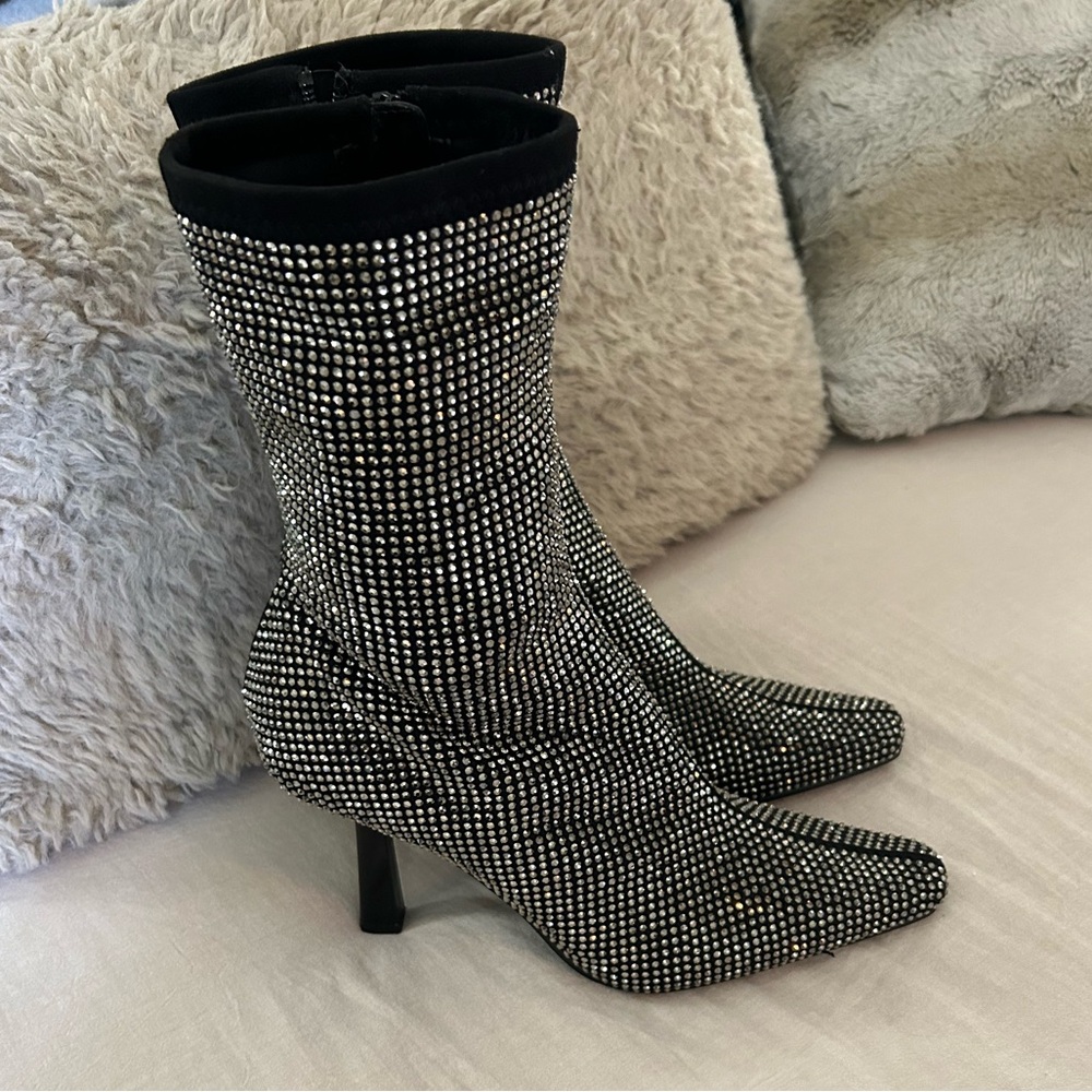 Steve Madden Crystal Heeled Boots
